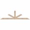 Ekena Millwork Saratoga Smooth Timber Gable Bracket, Douglas Fir, 72"W x 21"H x 3 1/2"D x 3 1/2"F, 7/12 Pitch GBW072X21X0404SAR00SDF - alternate 1